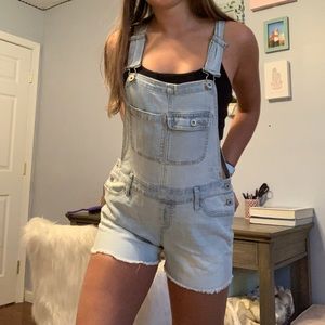 Light Wash Overalls